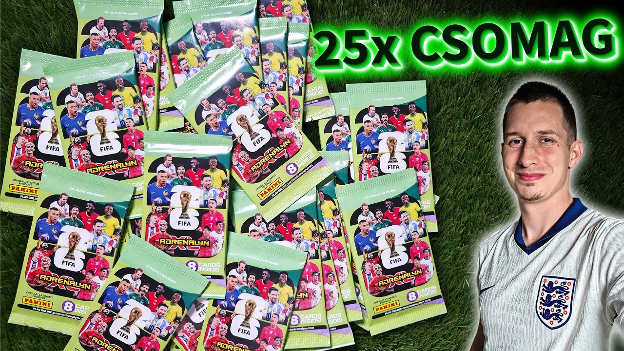 Panini Adrenalyn XL World Cup 2026 | 25x Csomag Bontás - Ethernos Vadászat!