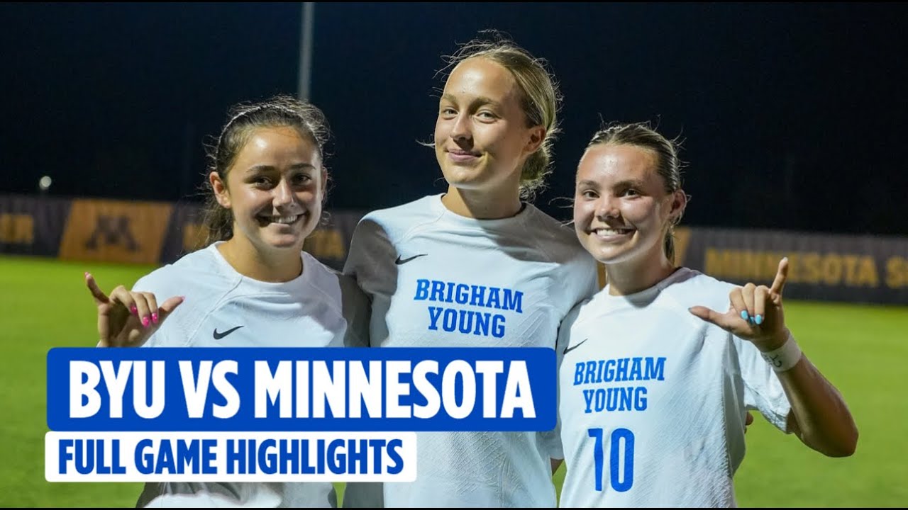 BYU Women's Soccer vs MINNESOTA | Full Game Highlights (2025)