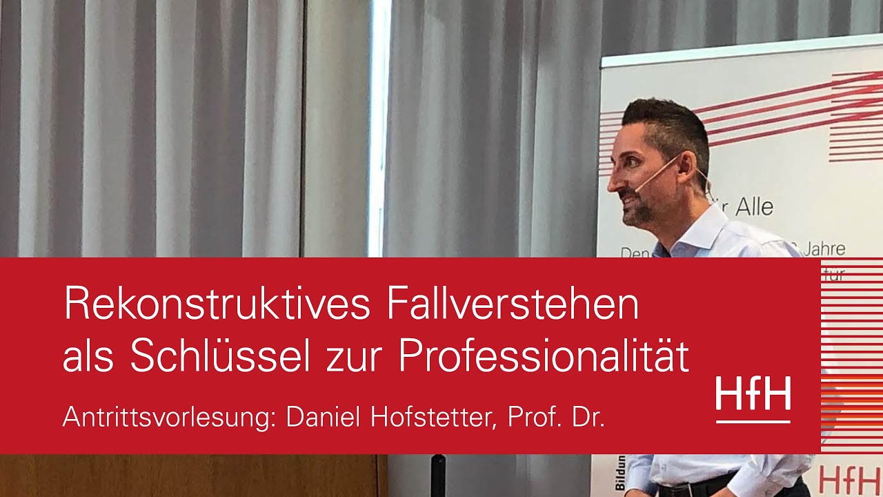 Wie heilp&auml;dagogische Fachpersonen Distanz zur eigenen Praxis gewinnen | Prof. Dr. Daniel Hofstetter