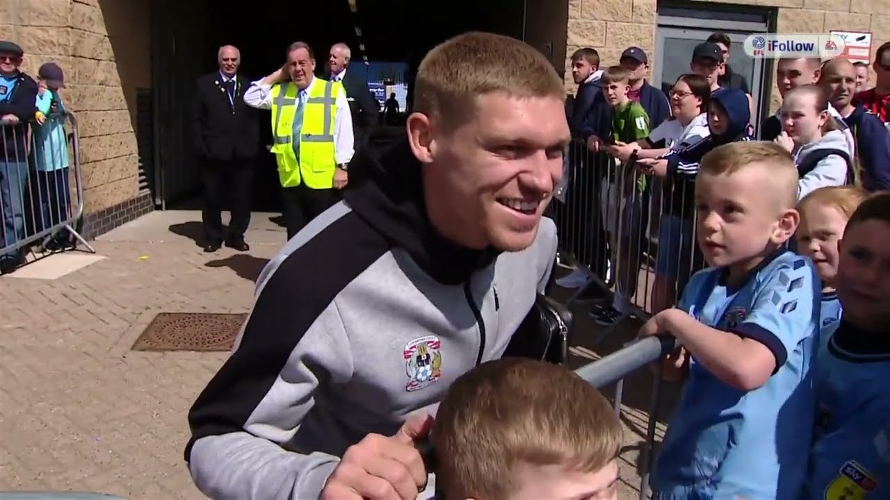 Coventry City fans and players arrive at the CBS Arena vs Bournemouth