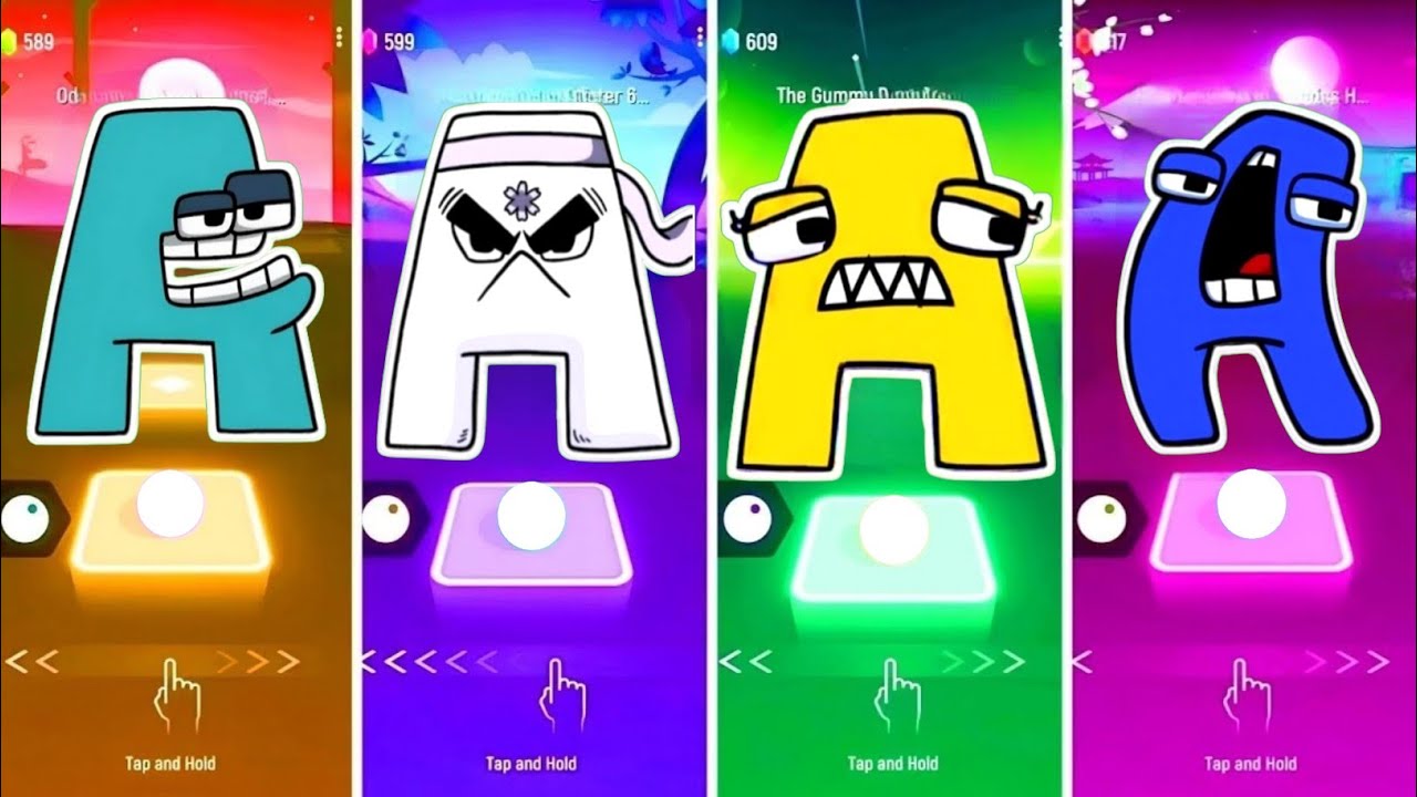 Alphabet Lore Ninja - A 🆚 Alphabet Lore Yellow - A 🆚 New Blue - A. 🎶 Who Is Best?🎵 Tell We? 😍