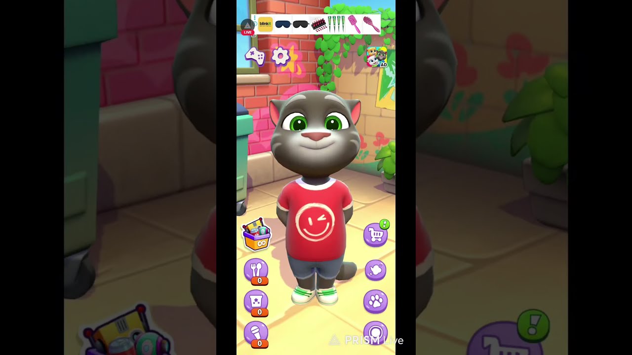 TALKING TOM  LIVE 🔴#trending#game#shorts#viraltomgame#live#youtubelivestream#mytalkingtom