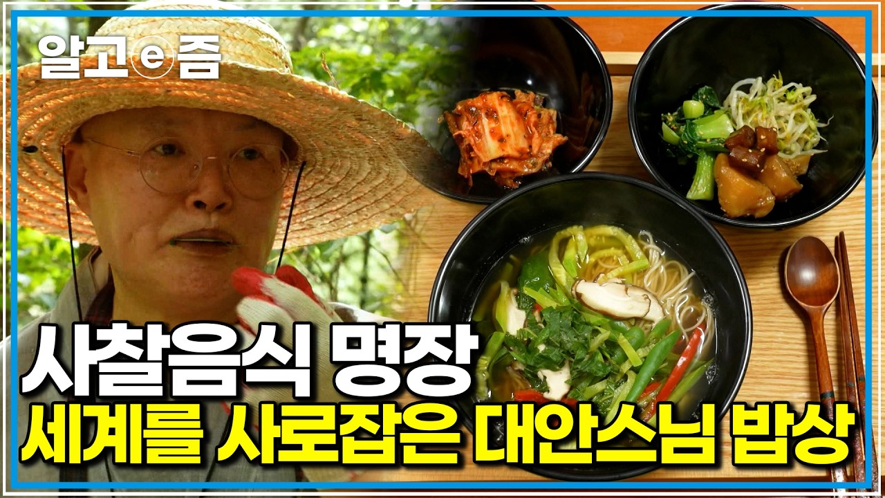 지리산 사찰 음식 대가 대안 스님이 공개하는 '사람을 살리는 밥상, 저속 노화의 비결'은 무엇일까｜한국기행｜알고e즘