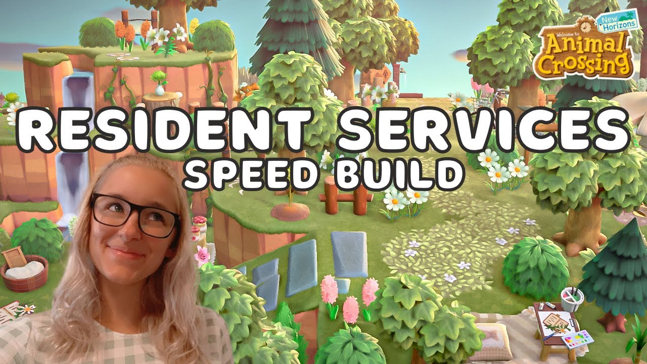 Decorating and Landscaping Resident Services | Animal Crossing New Horizons | Speed Build