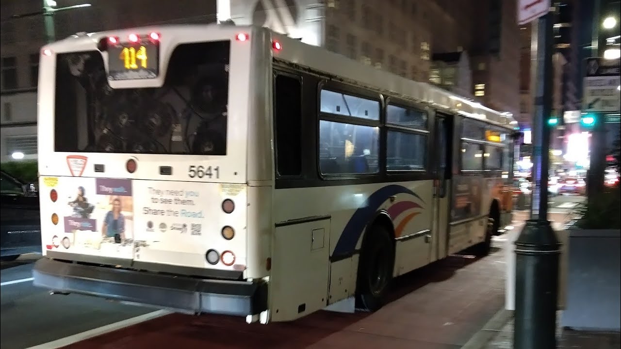 NJ Transit Bus Action at Hamilton Marketplace and Center City Philadelphia
