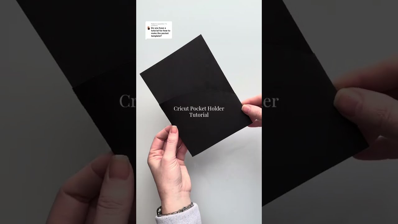How to Make Pocket Holders with your Cricut! #diywedding #cricut #cricutmade #diyinvitation #invite 