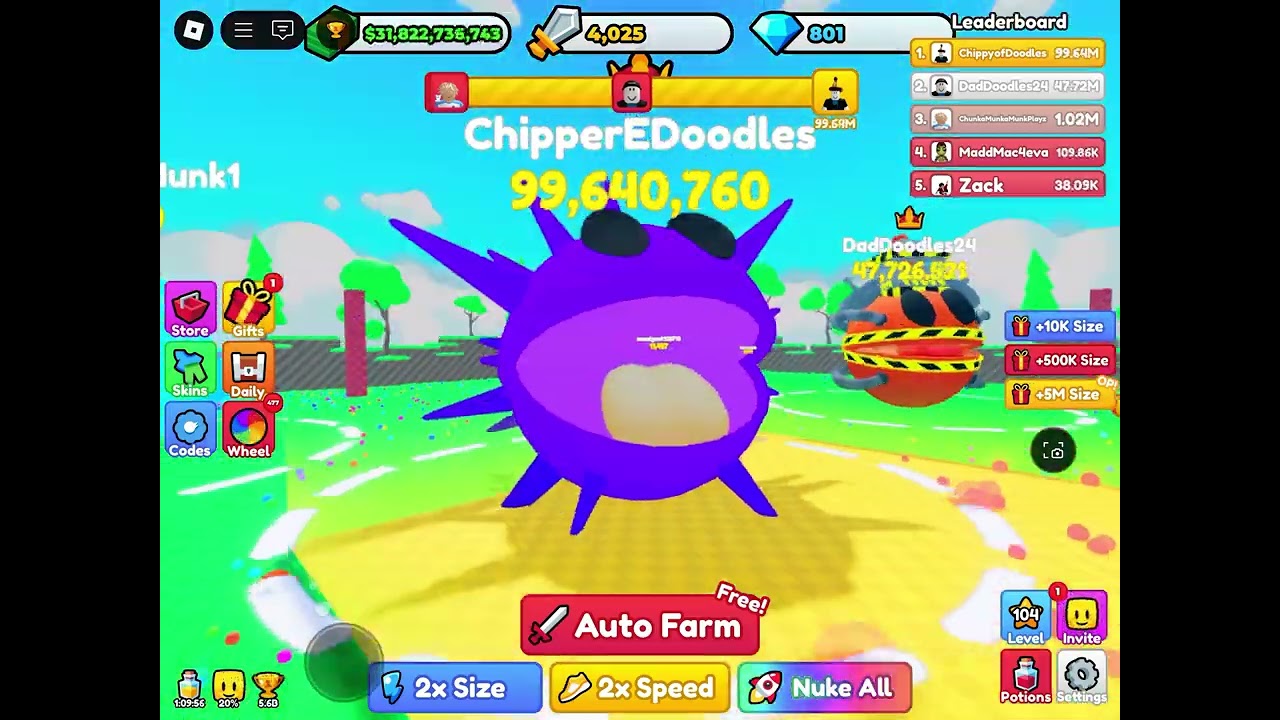 Race to 5.13B in Ball Eating Simulator on Roblox, Pt 1