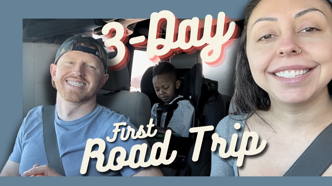 FIRST ROADTRIP WITH OUR NEWBORN! | Surviving 3 days in the car with TWO kids!