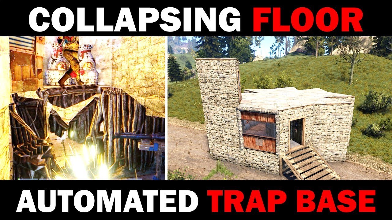 The Mauler - Automated Collapsing-Floor Trap Base Design | Rust Building 3.2