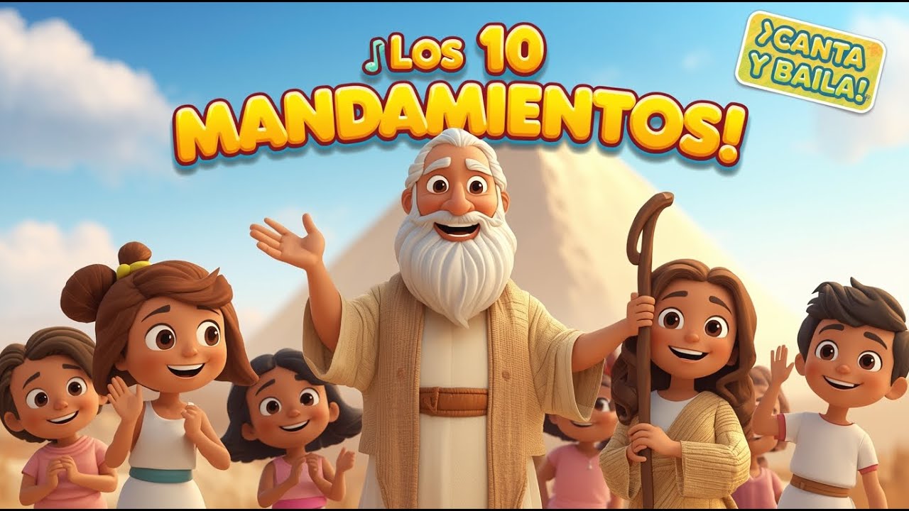 La Historia de los Diez Mandamientos para Niños | Canta y Baila con Moisés
