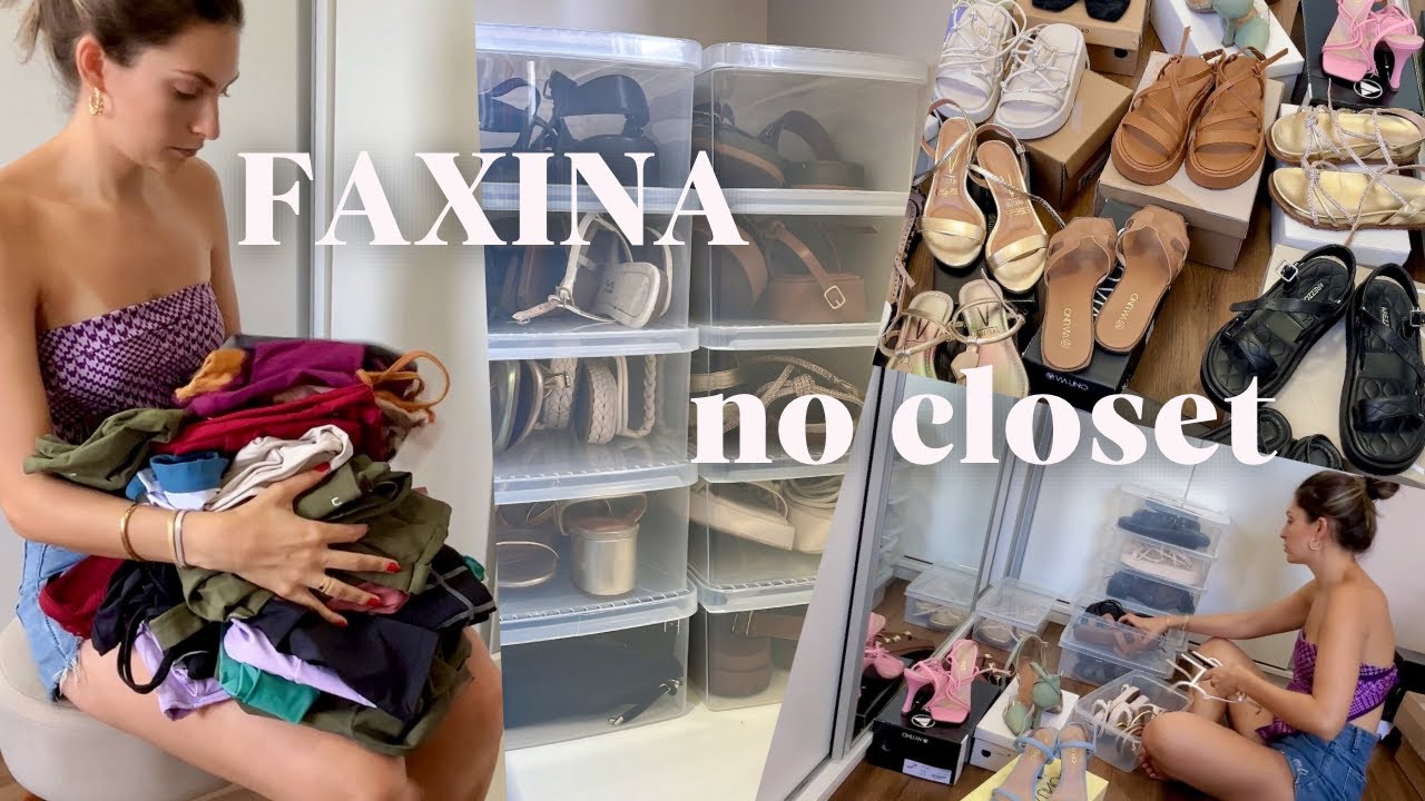 ORGAZINANDO A SAPATEIRA E O CLOSET + TOUR PELOS MEUS CALÇADOS DE VERÃO | faxina de fim de ano