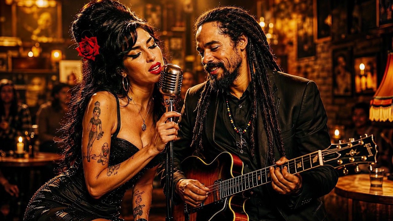 Amy Winehouse & Damian Marley - Vinyl Sunset | Best Soulful Reggae Pop AI