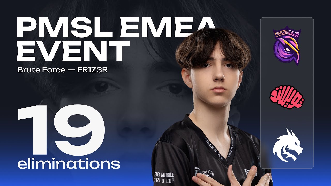 PMSL EMEA EVENT TEAMSPEAK 19 ELIMS |EMEA CHAMPIONS BRUTE FORCE | ESPORTS PUBG MOBILE