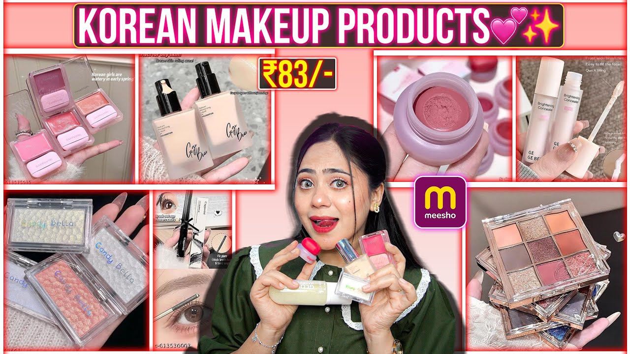 Meesho Korean Makeup Products 🌸New & Trendy Finds ✨😍 | Ronak Qureshi