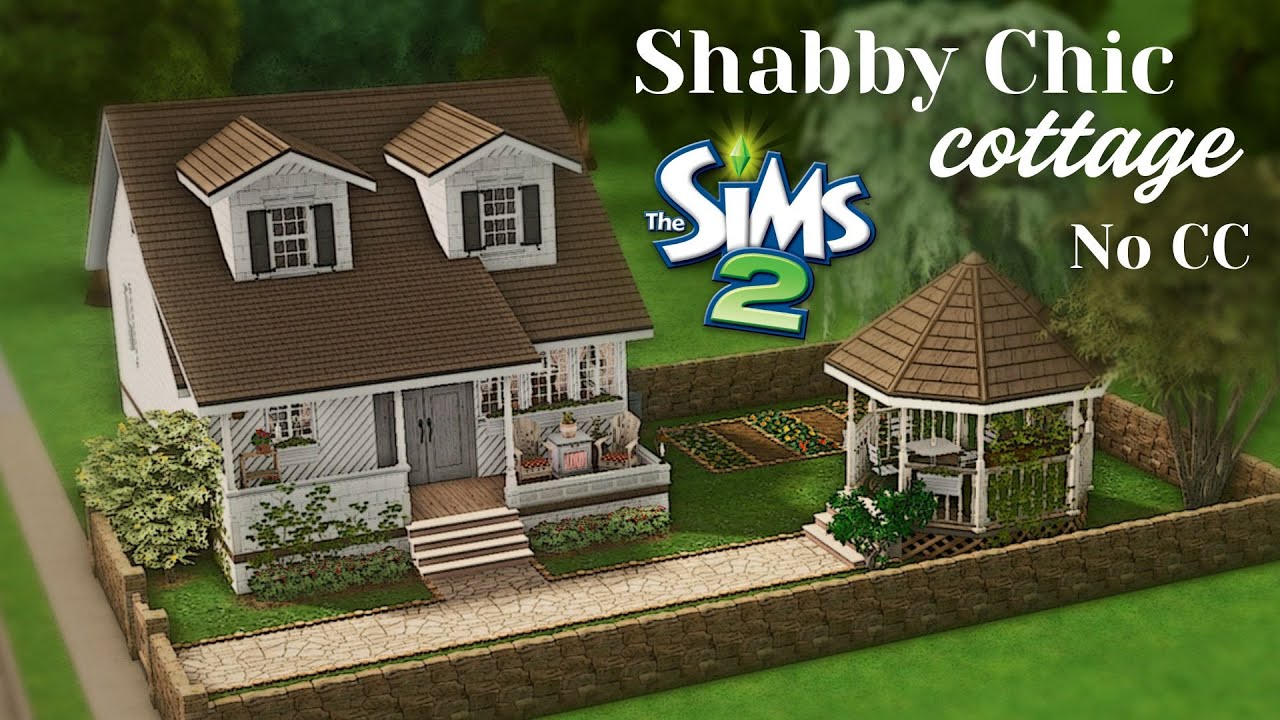 🏡 Shabby Chik Cottage ~ The Sims 2 Speed Build ~ No CC ✨
