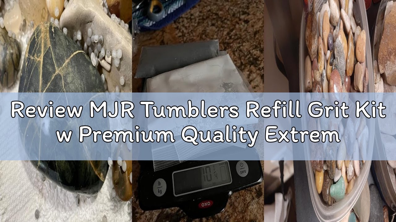Review MJR Tumblers Refill Grit Kit w Premium Quality Extreme Polish 12,000 Grit Sub Micron Aluminum