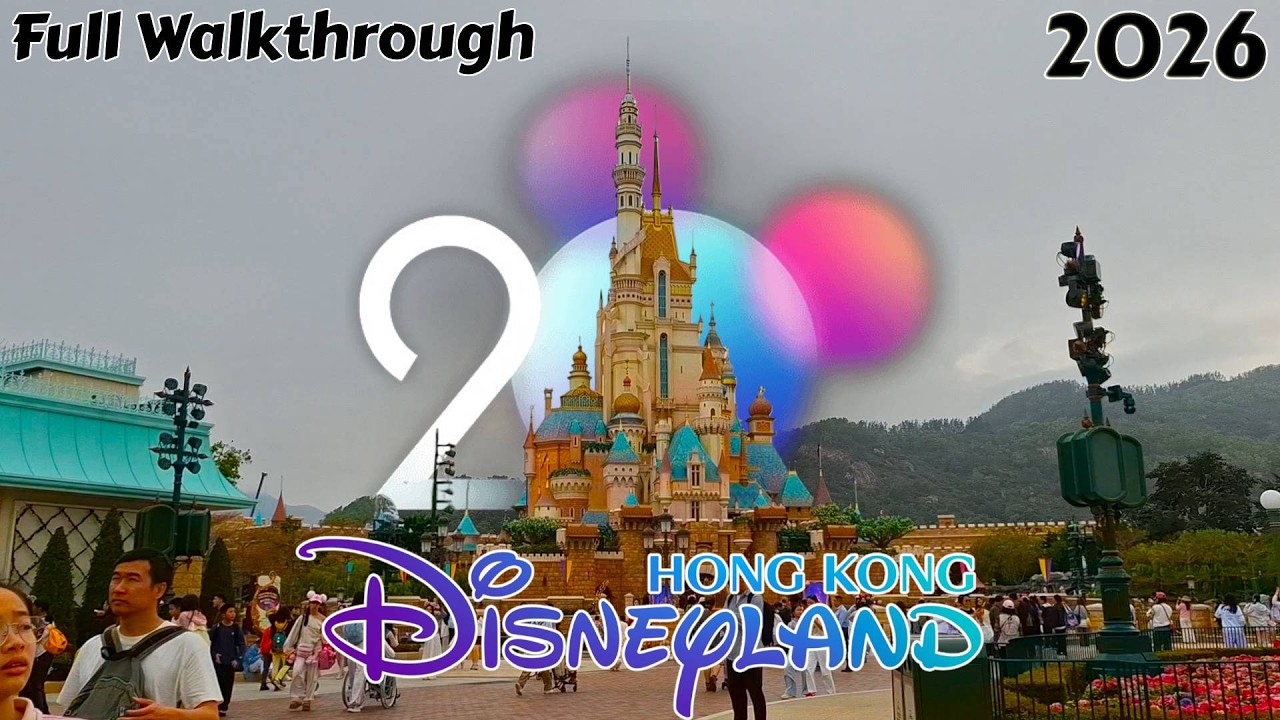 HONG KONG DISNEYLAND: Full POV Walkthrough 2026｜完整遊覽香港迪士尼樂園 🇭🇰2026｜Chinese New Year Crowds