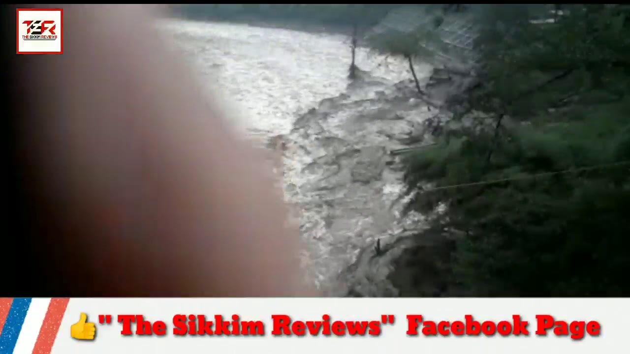 Cloud burst have been reported to have  occured somewhere in the upstream of dam of Teesta III Chung