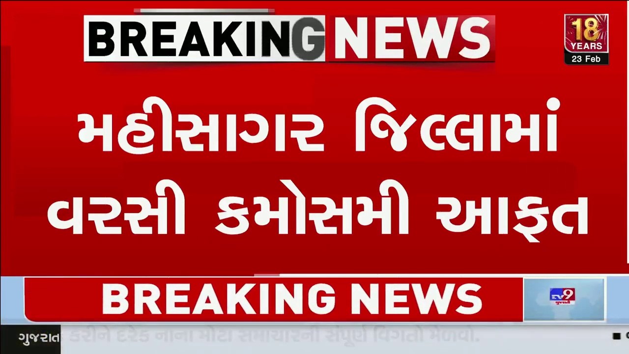 મહીસાગર જિલ્લામાં વરસી કમોસમી આફત, કમોસમી વરસાદ વરસતા ખેડૂતો મુકાયા મુશ્કેલીમાં | Gujarat | TV9