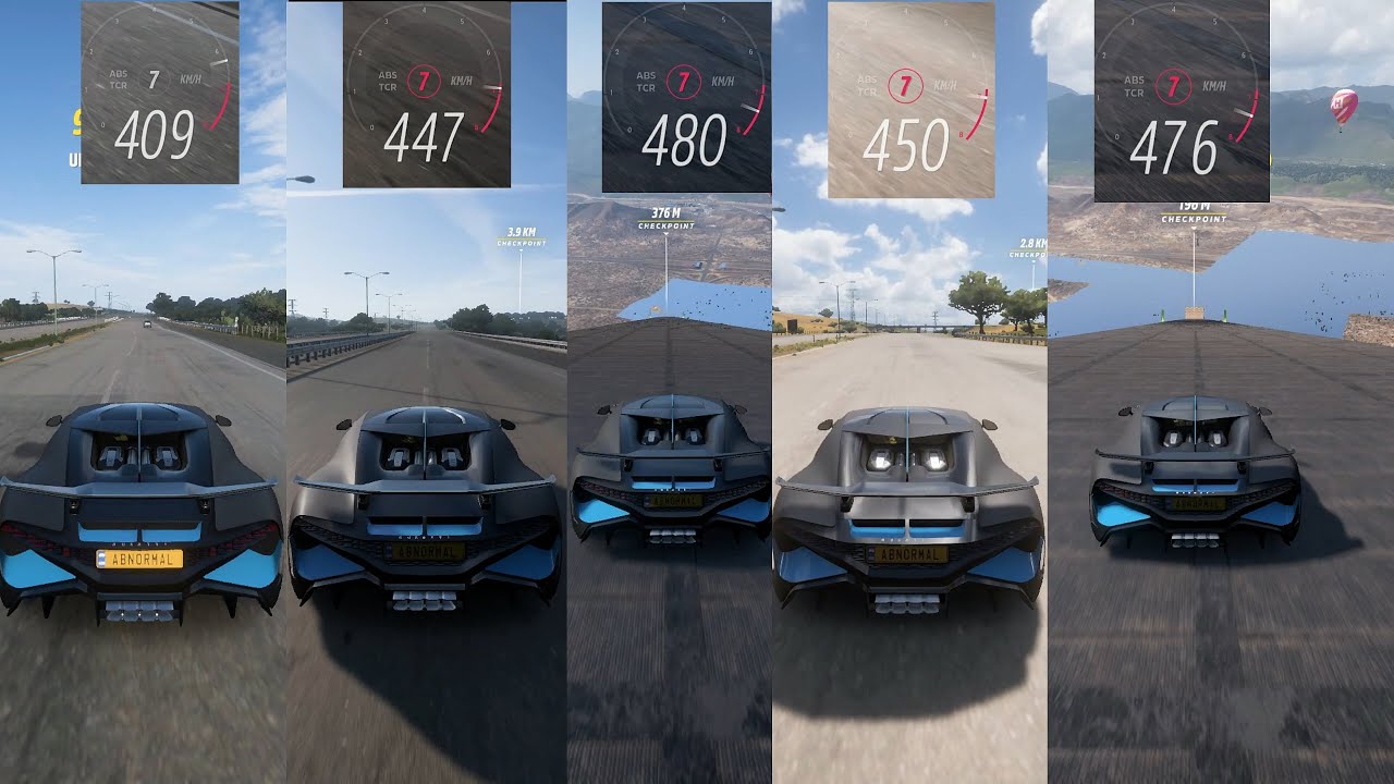 Bugatti Divo Extreme Top Speed Tests Compilation || Forza Horizon 5 - Mega Top Speed Test ||