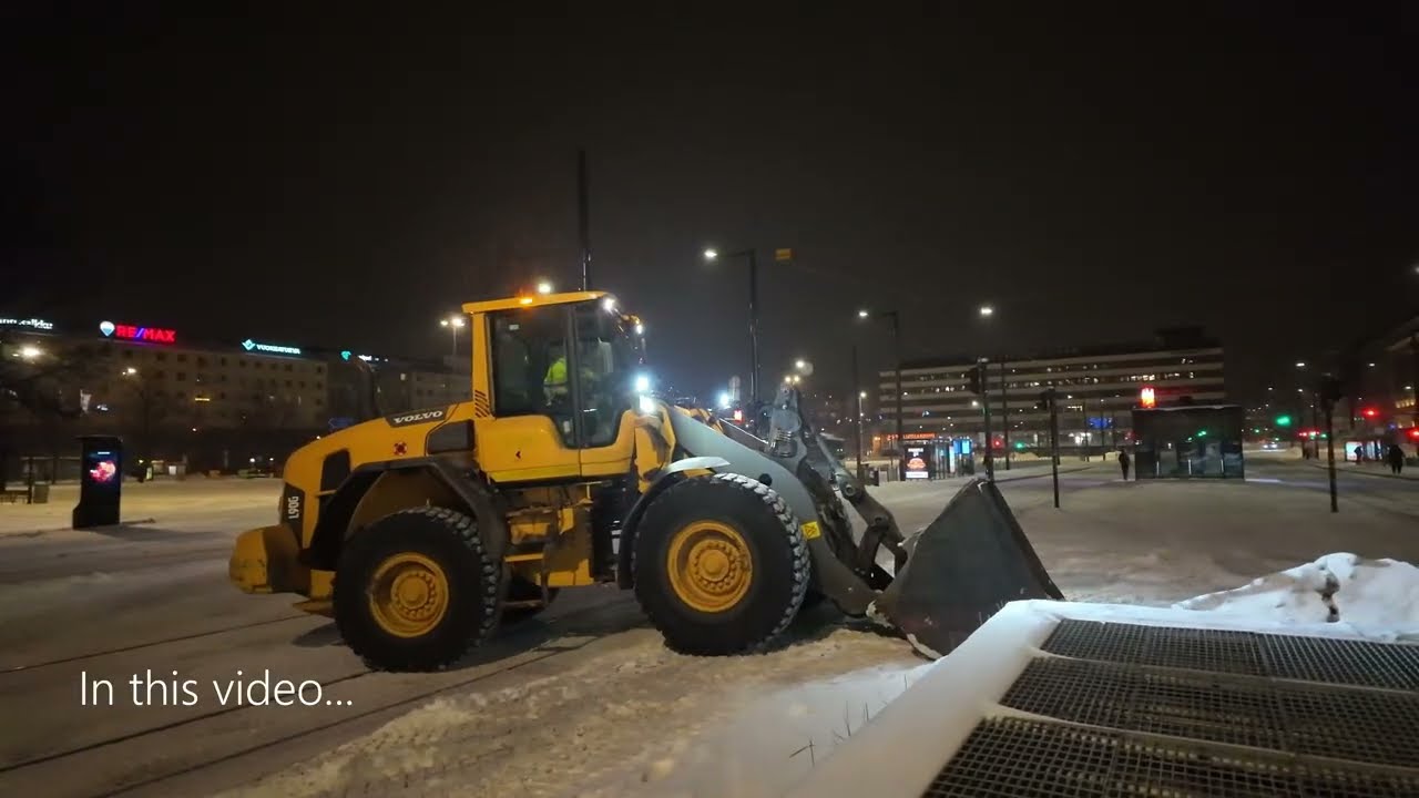 Frozen Midnight of Helsinki: An Snowy Walk Through the Extremely Cold Condition - Slow TV 4K