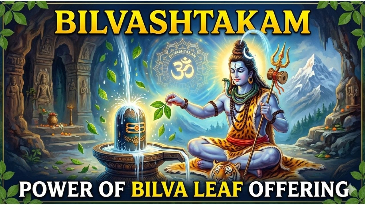 బిల్వాష్టకం | Bilvashtakam | Full  Powerful Lord Shiva Stotram for Peace 🔱🌿🕊️