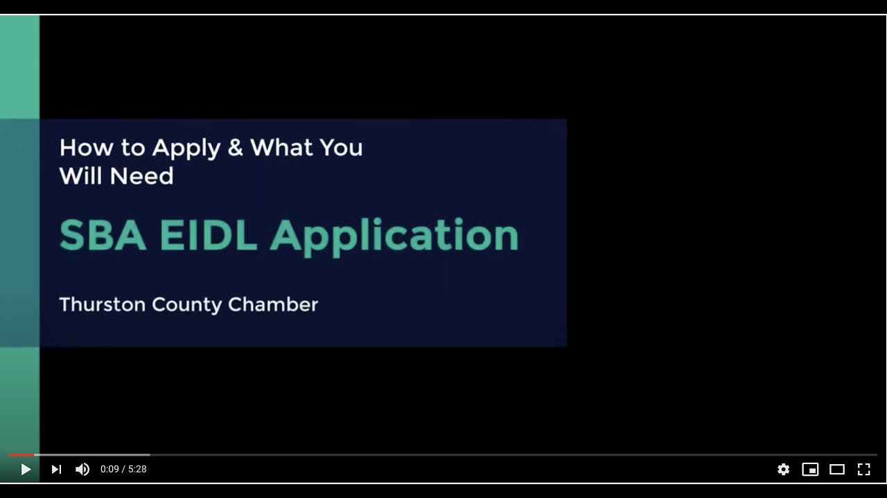 How to Apply for an SBA Economic Injury Disaster Loan Video Tutorial