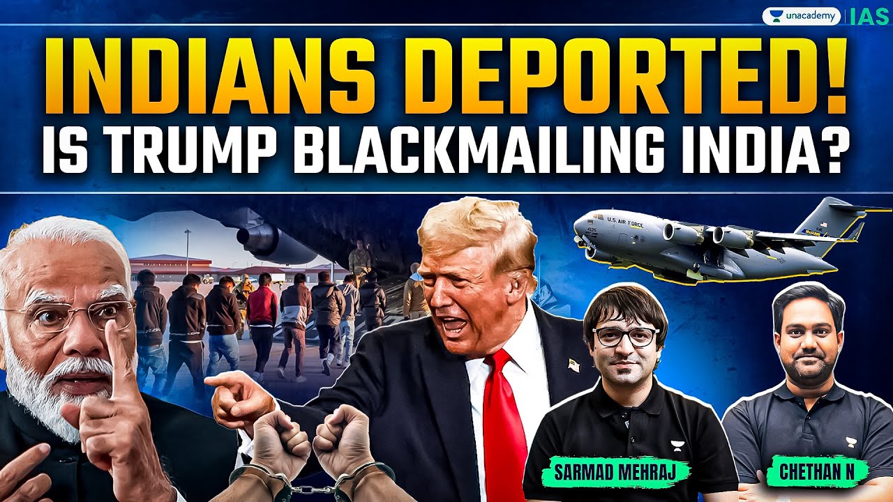 Indians DEPORTED from US! Is Trump Blackmailing Modi? | Analysis by Sarmad Mehraj, Chethan N