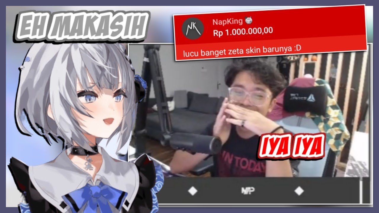 Momen Bang Al mampir ke live stream Zeta dan ngasih Superchat merah