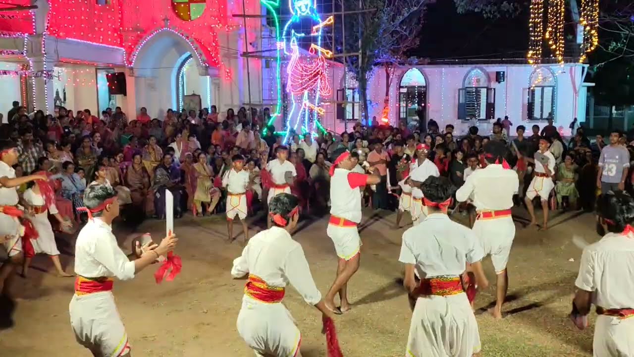 പരിചമുട്ടു കളി ലോറെറ്റോ പള്ളിയിൽ ⛪ paricha muttu kali#loretochurch #parichamuttukali #catholicchurch