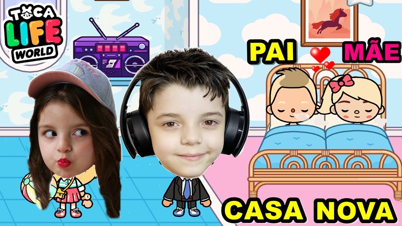 CONHECENDO A NOVA CASA DA FAMÍLIA DO PIERO START - TOCA LIFE WORLD ROTINA