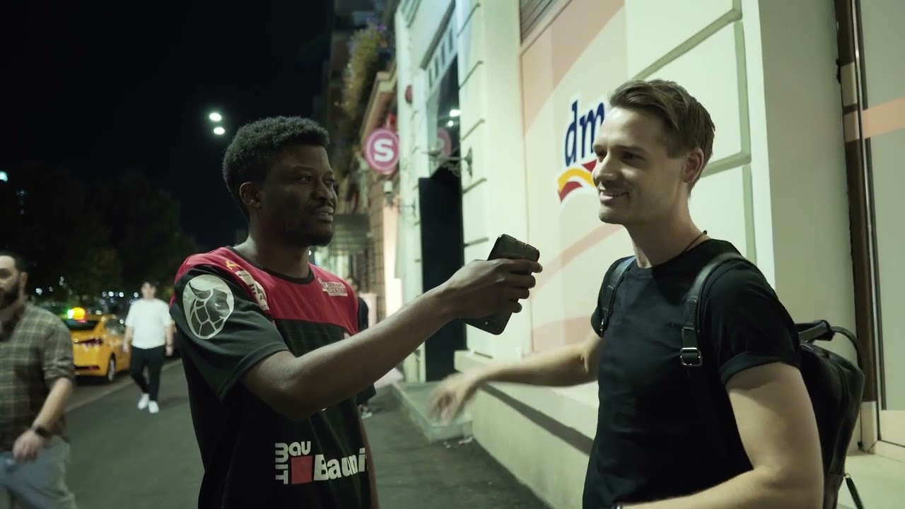 Street interview in Old Town ''The heart of Bucharest" Romania