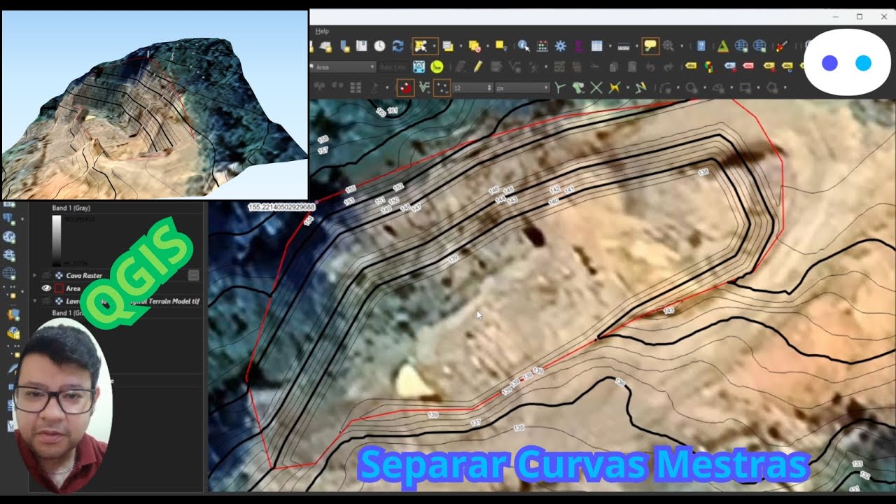 QGIS: Como Extrair e Diferenciar Curvas de Nível Mestras e Intermediárias e por Label Sobre a Linha