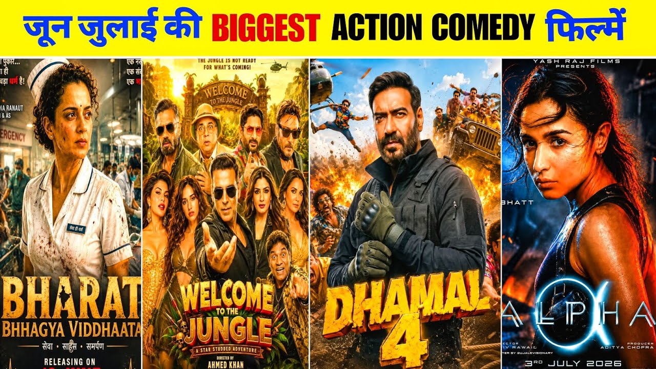 BIGGEST CLASH! 🤯 12 MEGA Blockbuster Movies Releasing in June & July 2026, Bollywood & south