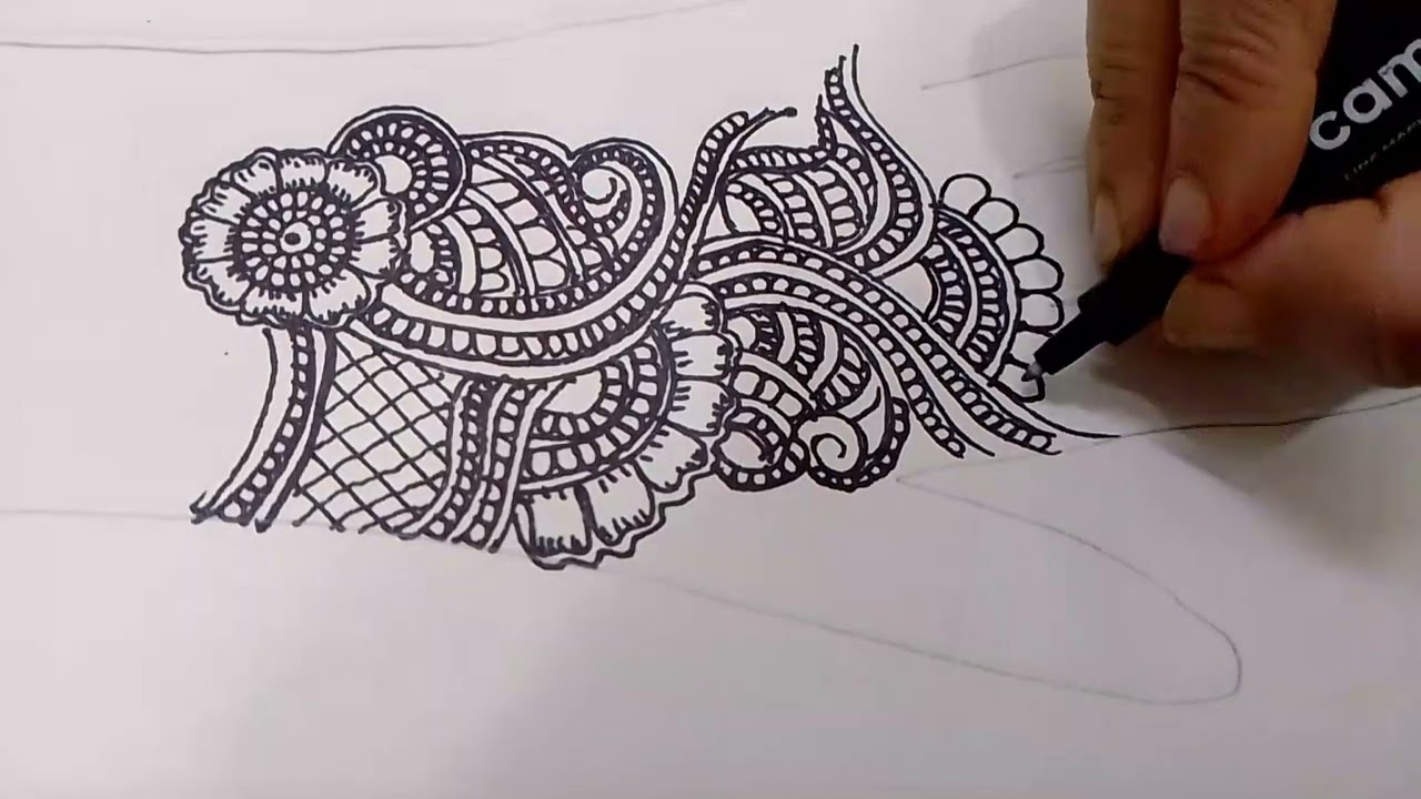 6 minutes 34 second simple arebic mehndi easy design