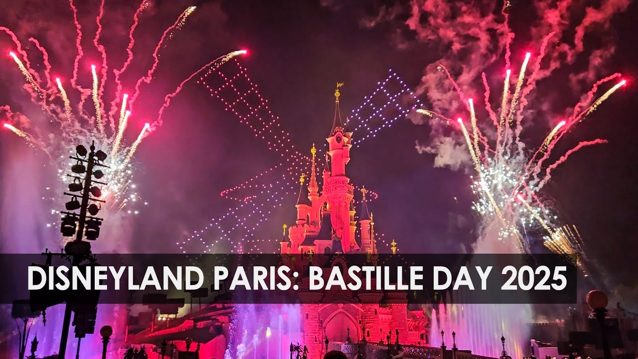 Disneyland Paris: vuurwerk & drones op Quatorze-Juillet (Bastille Day) 2025