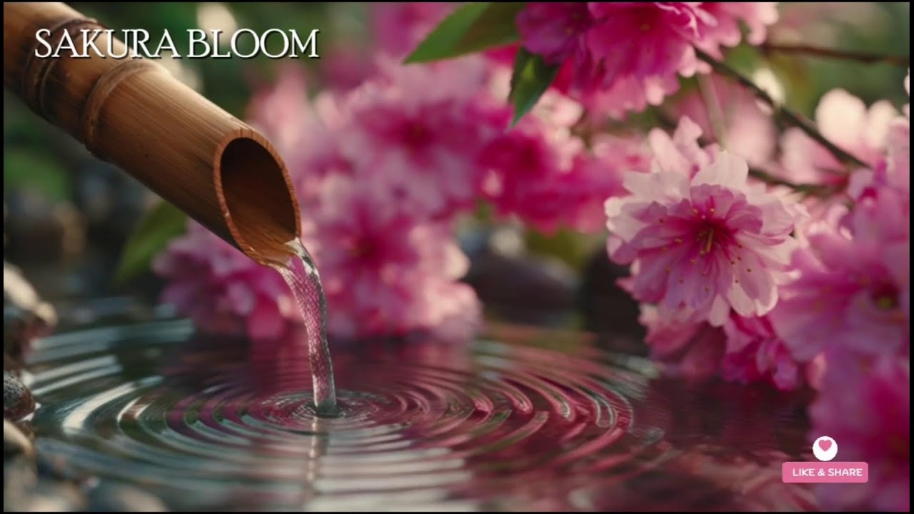 🔴 春のささやき – 桜と川のせせらぎ | 安らぎと睡眠の音楽
