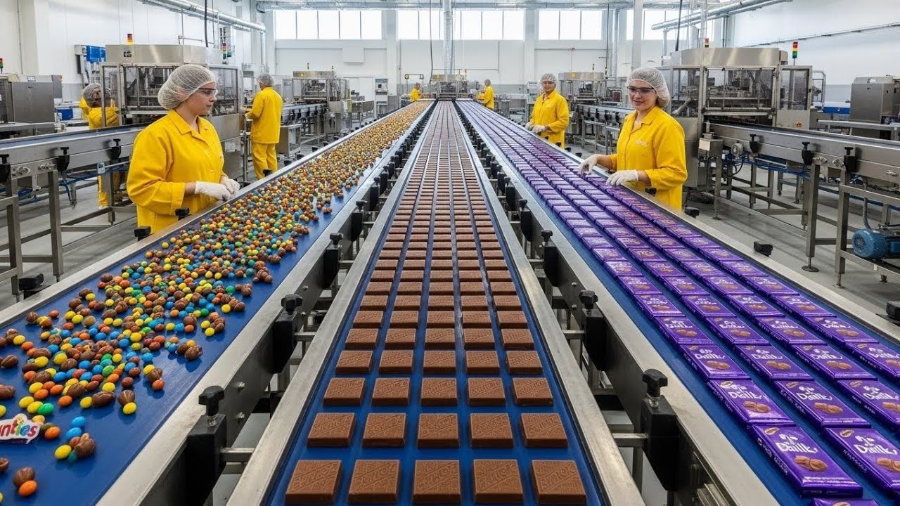 How Millions of Chocolate Bars Are Made | Inside Factory Full Process