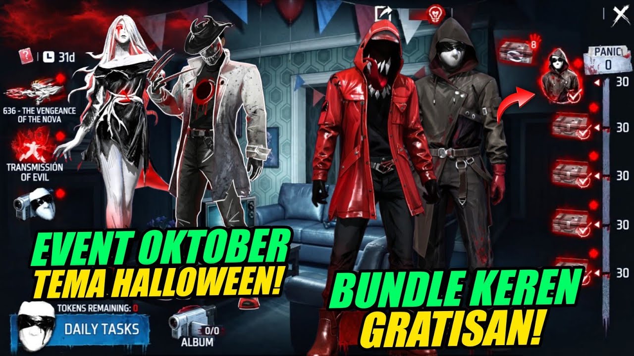 BOCORAN EVENT HALLOWEEN FF 2026! 😱 BANYAK ITEM GRATIS YANG BISA DIDAPAT!
