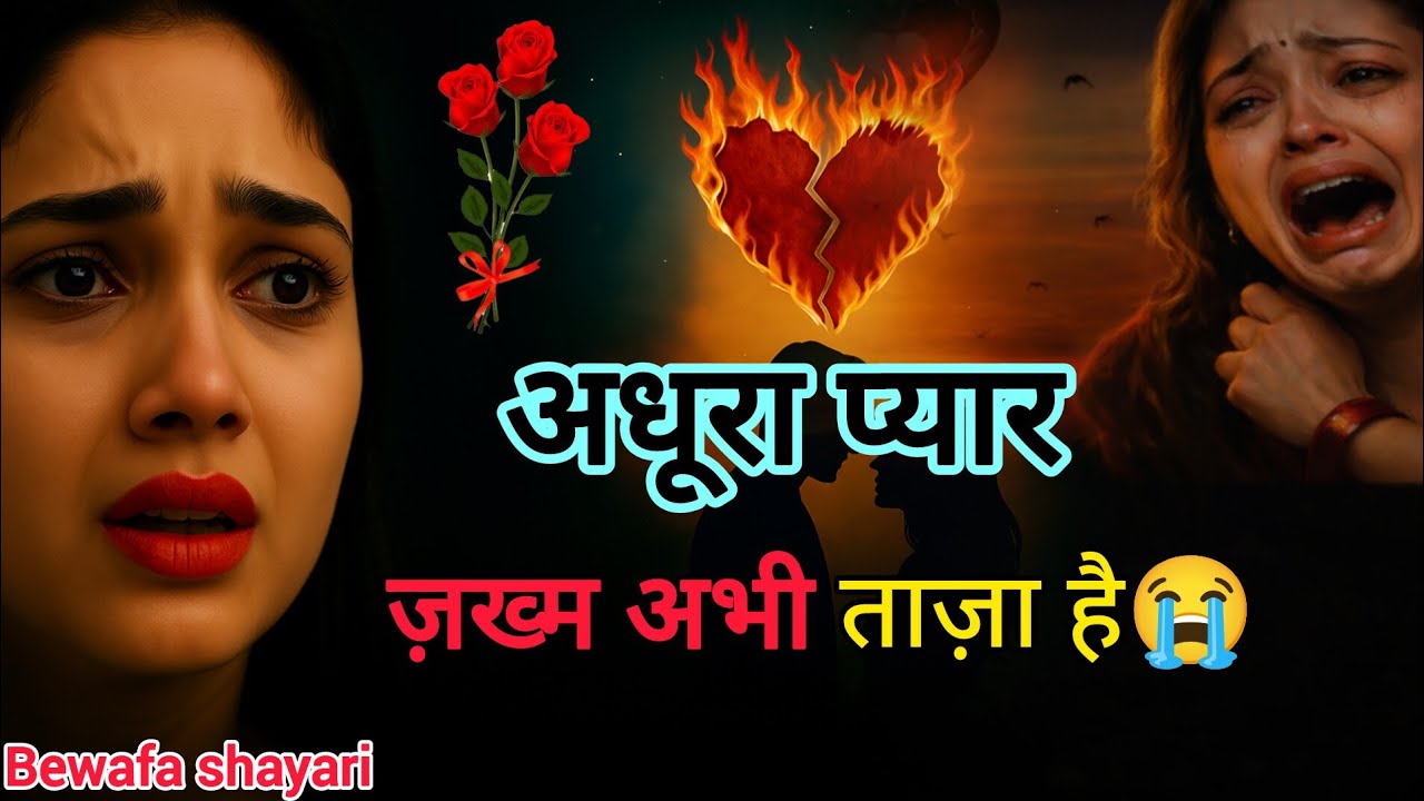 राते गुजर जाती हैं रोते हुए |😭💔bewafa shayari |हिंदी शायरी| dard bhari shayari| kahani |love shayari