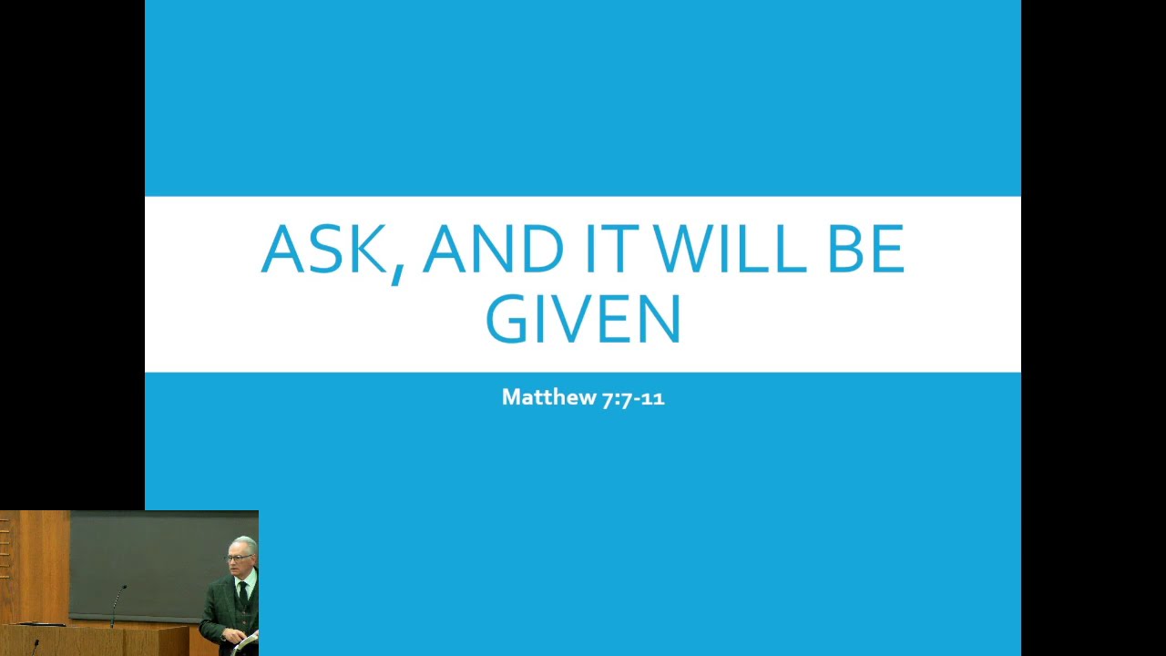 Ask and it Will Be Given
