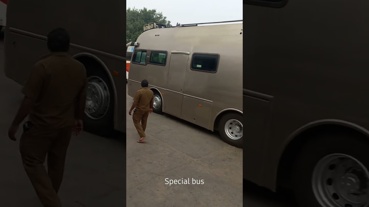 😳special volvo bus at #pnbs bustand #bussidvolvo  #apsrtc