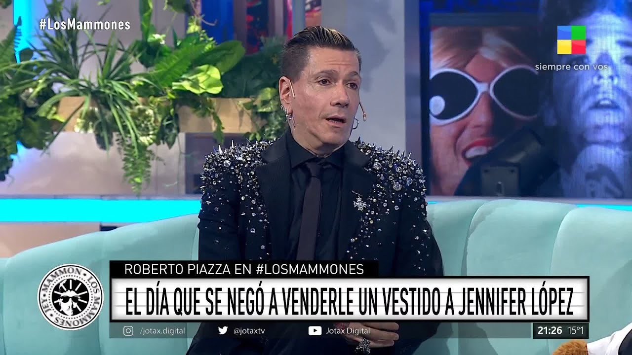 😲 Roberto Piazza recordó el día que se negó a VENDERLE UN VESTIDO A JENNIFER LOPEZ 👗