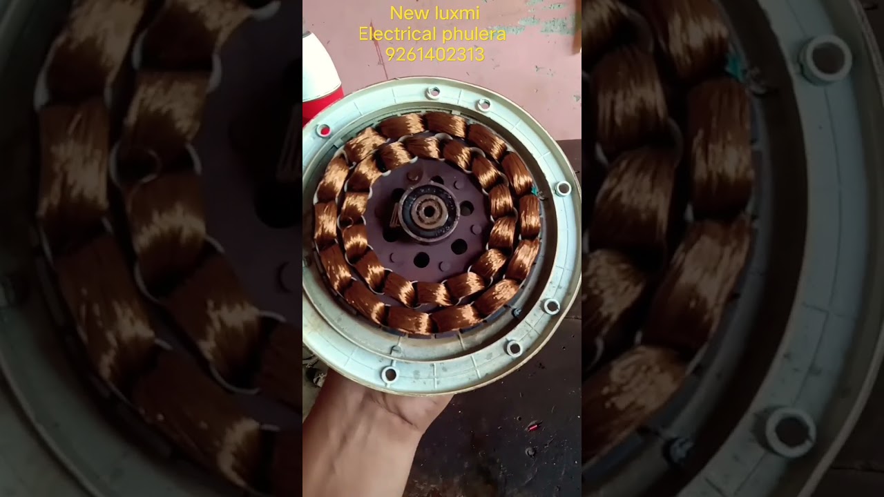 Star ⭐ Gold selling fan winding in #New led wire #fan #trending #electrical #viral #repair #dk