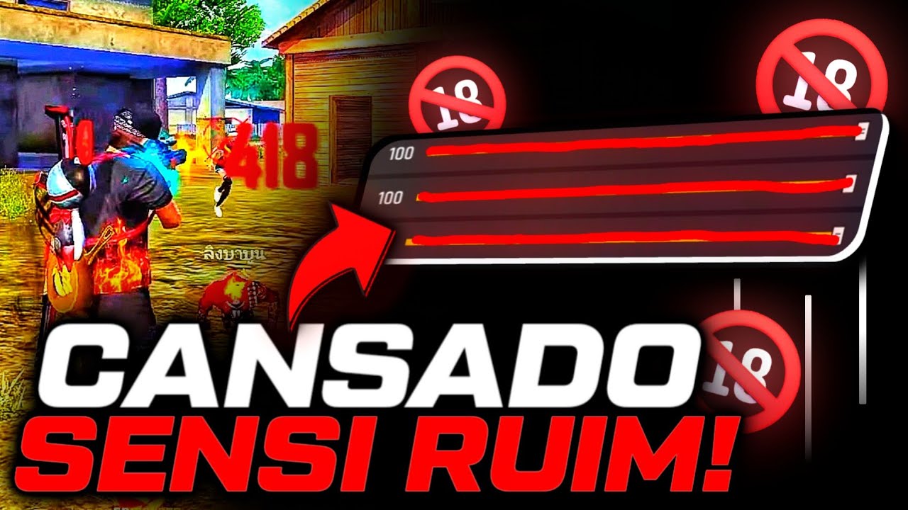 A SENSI que Faz (qualquer um) dar Muito CAPA No FREE FIRE!! 🤯🤫