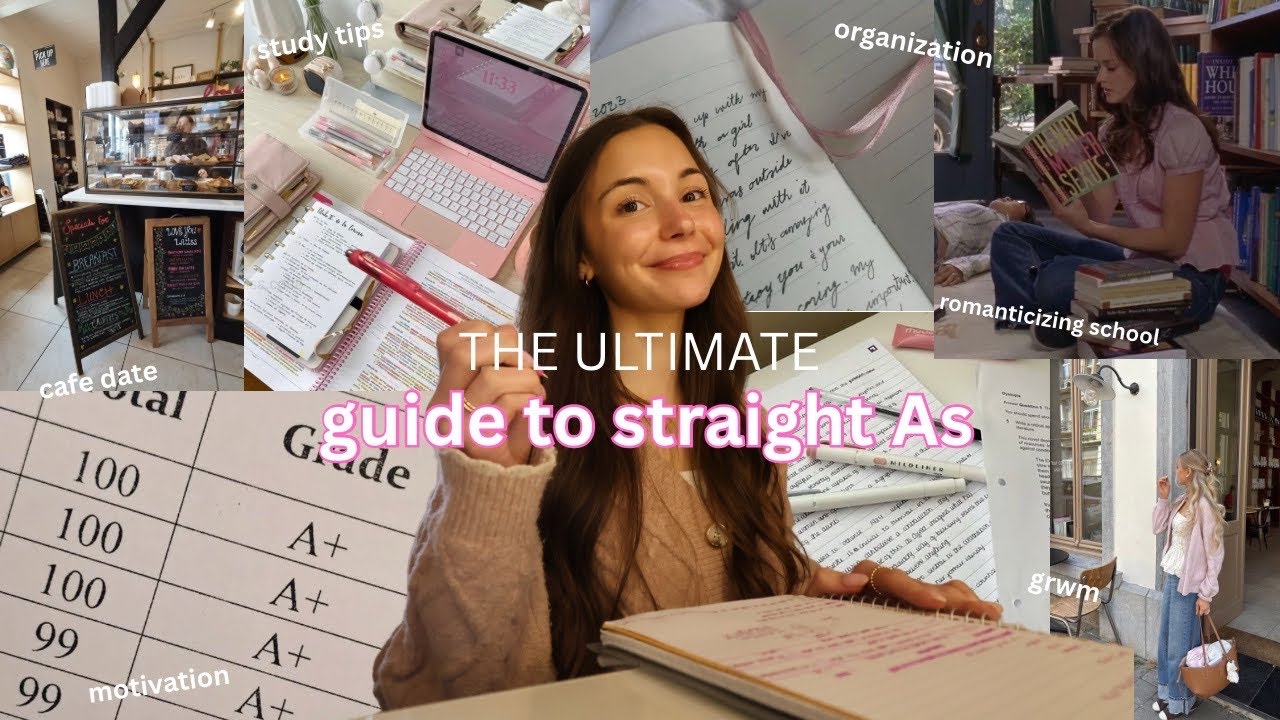how to be a straight A student ✏️🎀 habits, mindset & romanticizing school 