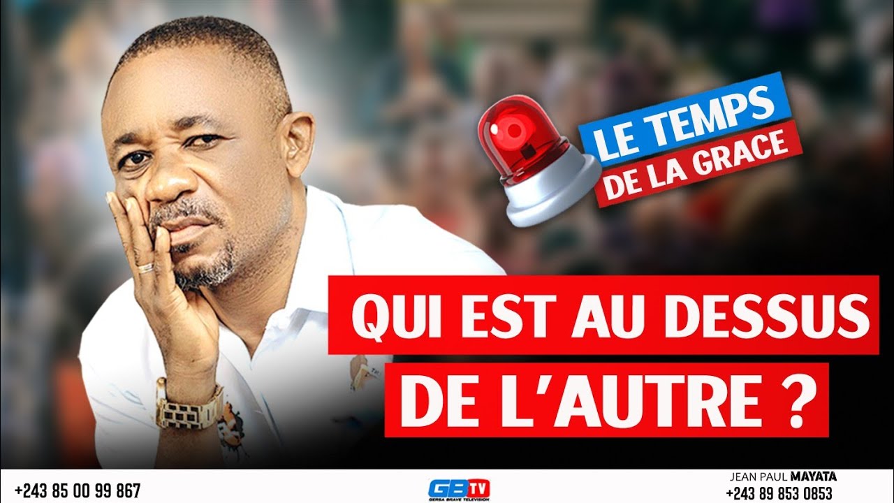 🛑PASTEUR DE LA FOI/ thème : QUI EST DESSUS DE L'AUTRE? 