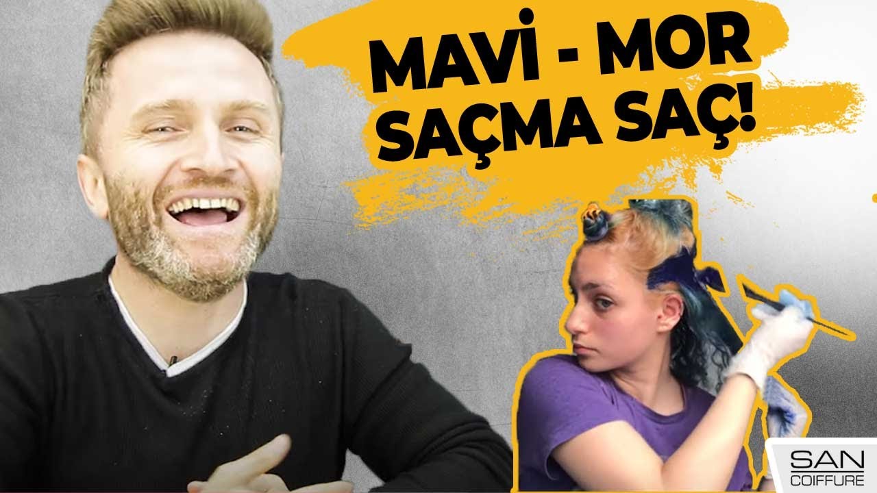 OLMAZ ÖYLE SAÇMA SAÇ #10 | EVDE MAVİ-MOR SAÇ BOYAMAK | SUDE YÜKSEL