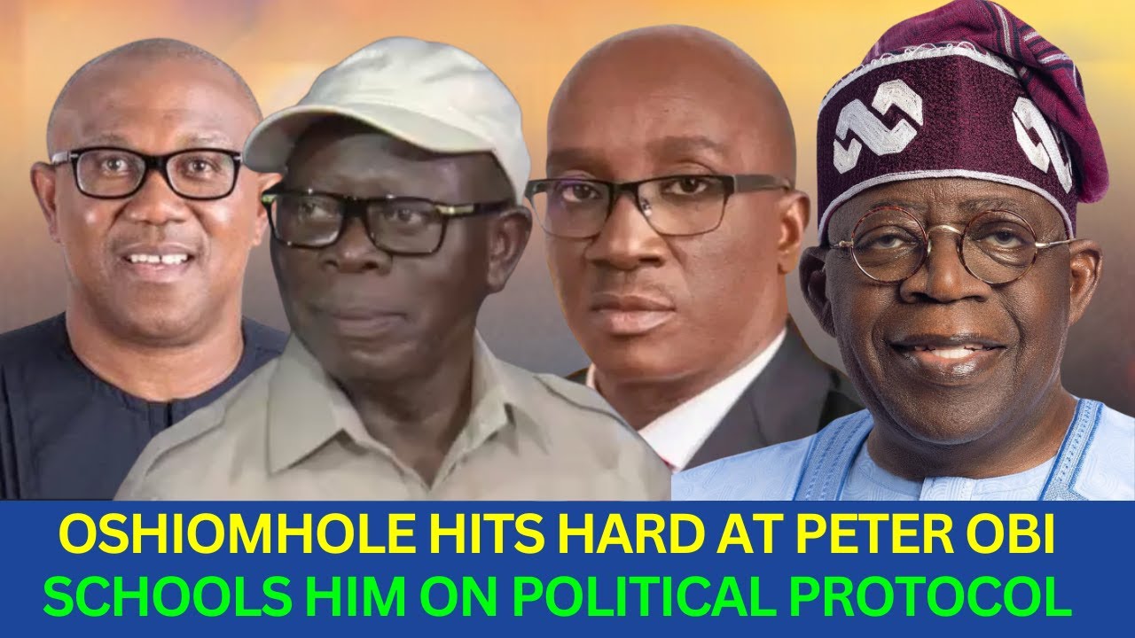 Oshiomhole Hits Hard At Peter Obi Schools Him on Political Protocol, Decency,