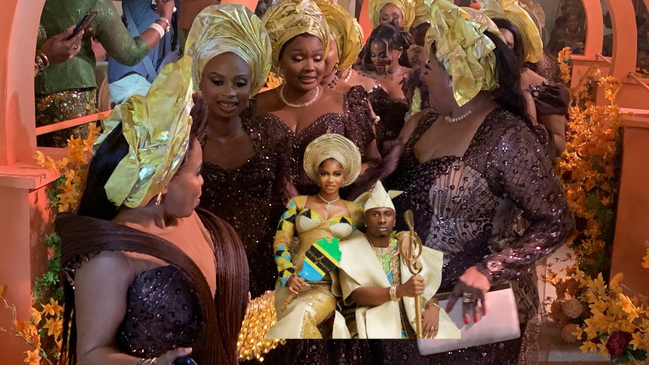 JUMA JUX FAMILY FROM TANZANIA MASSIVE ENTRANCE AT HIS WEDDING WITH PRISCILLA.